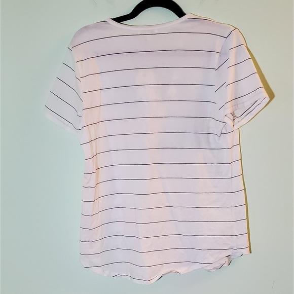 NWT! Rag Poets Lightweight Casual Striped Short Sleeve T-Shirt / Tee Size Medium - Picture 2 of 6